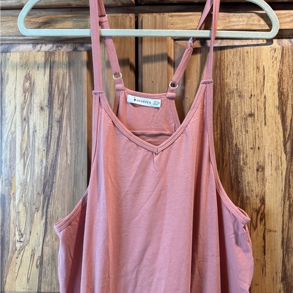 Oufeiya jumpsuit onesie peachy rust  color size small - Picture 3 of 10